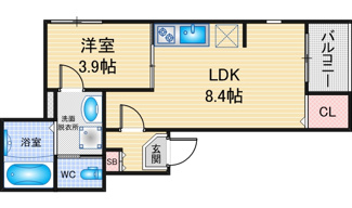 【間取り】 | ハーモニーテラス松葉町Ⅵ | 略図の為、現状優先