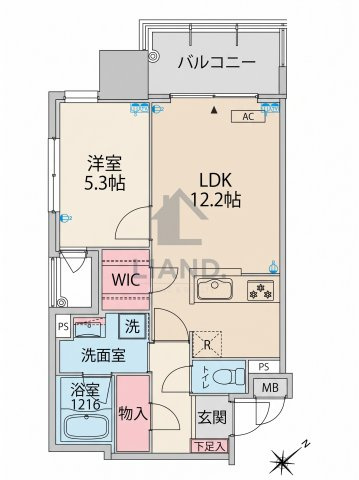 RJRプレシア大橋駅前　筑紫丘小学校区の間取り|RJRプレシア大橋駅前 