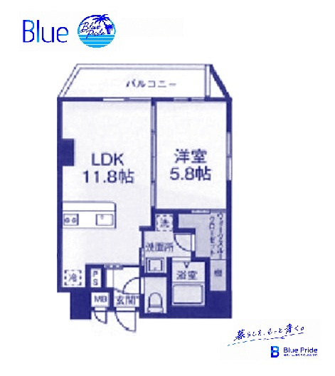 【間取り】 | エフ・パークレジデンス横浜反町3261