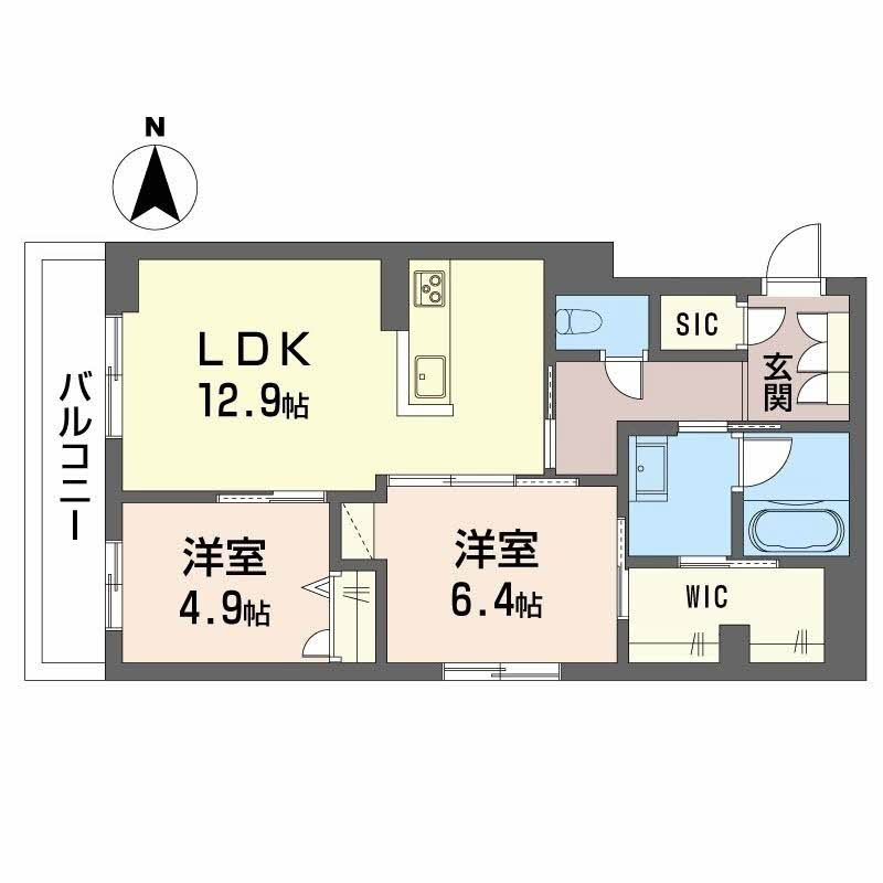 シャーメゾン大元の間取り