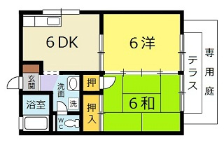 リビエラ南　B棟の間取り