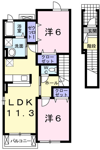 【間取り】 | スタニングプレイスⅤ