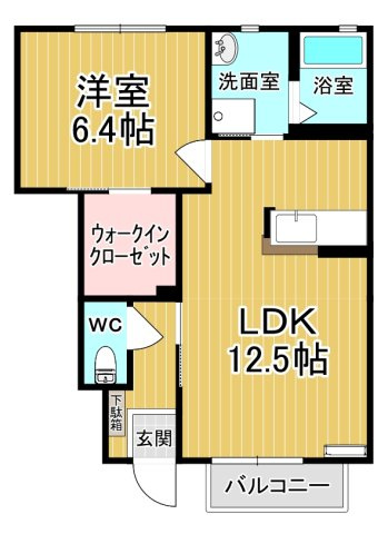 【間取り】 | グラフィアスⅠ | ファミリーさん向けのお部屋です♪