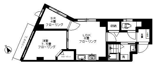 【間取り】 | レスポワール平和島