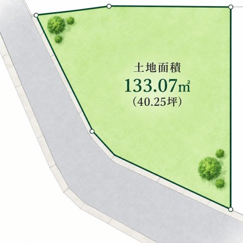 【土地図】 | ◆多摩区南生田2丁目　建築条件なし売地◆