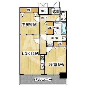 PHOENIX難波EASTの間取り|PHOENIX難波EAST（フェニックス難波イースト）　開放感ある間取り