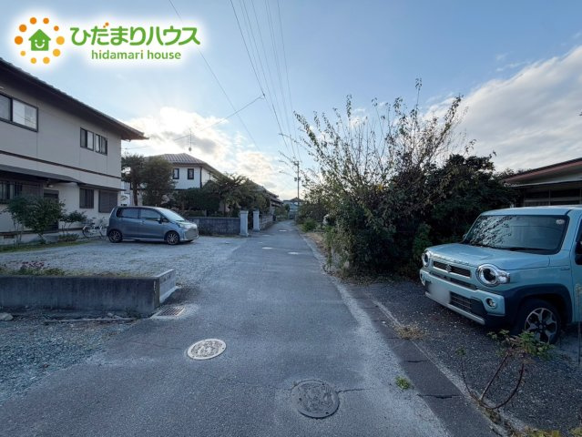いわき市平塩字塩向　売地の前面道路含む現地写真|人気の南道路物件♪お車でのお出かけに便利な住環境です。