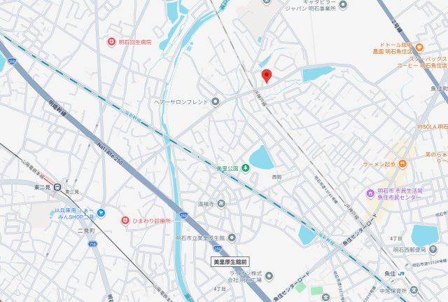 明石市魚住町西岡　中古戸建の地図