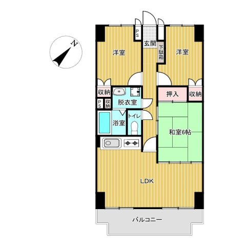 アクシーズタワー旭台【茨城県笠間市旭町】の間取り