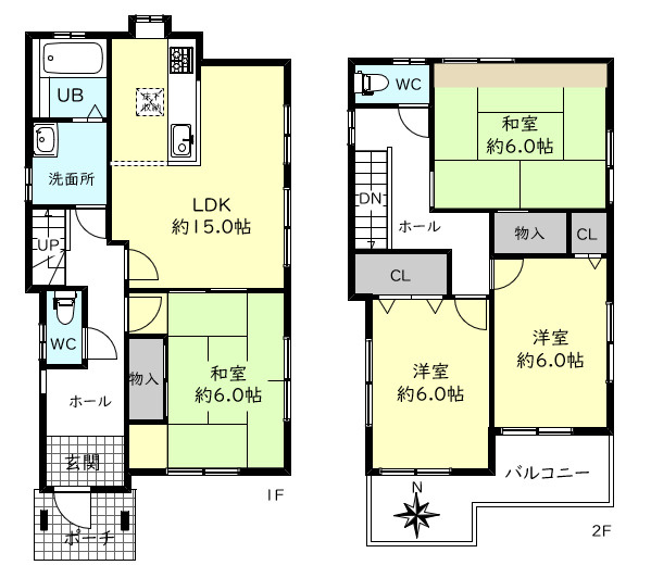 明石市魚住町長坂寺戸建の間取り