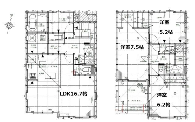 【間取り】 | 三島市富田町01期　新築戸建　1号棟
