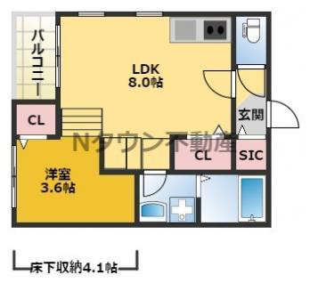 【間取り】 | バンブーハウス平安通 | 間取りです。