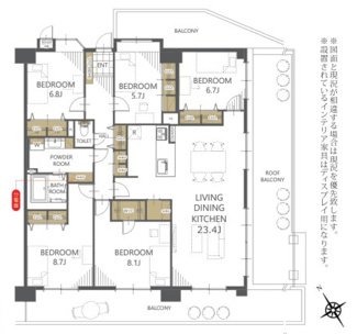【間取り】 | パークマンション水前寺公園