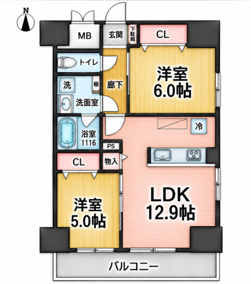 【間取り】 | プロシード池下