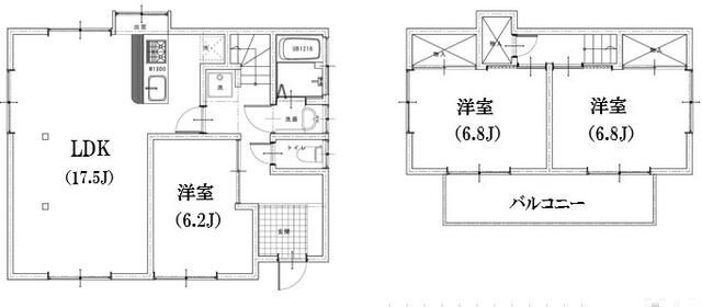 小岩　戸建の間取り|間取りです。