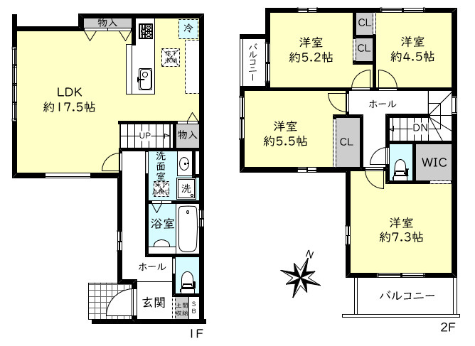 加古郡播磨町古田3丁目新築戸建の間取り