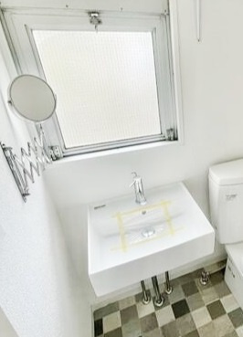 島マンションの独立洗面台