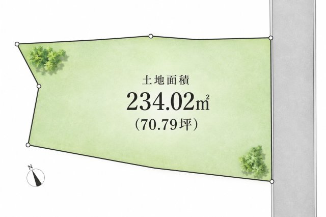 【土地図】 | ◆多摩区南生田2丁目　建築条件なし売地◆