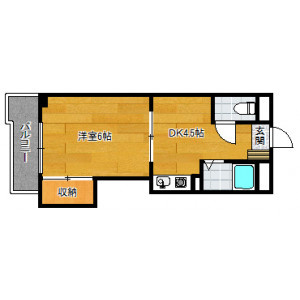 太宰府市石坂３丁目の賃貸マンションの間取り