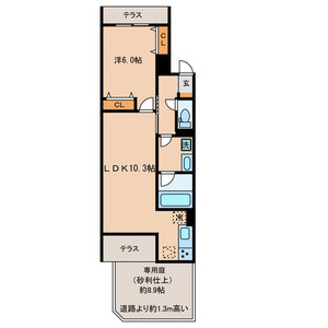 【間取り】 | Beverly Homes下赤塚AP