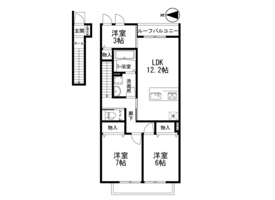鷹匠の間取り