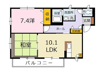 ファミールメゾンの間取り