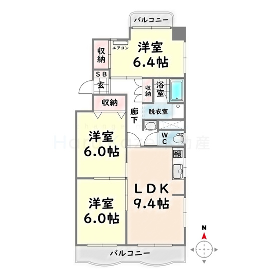 【間取り】 | 豊岡グリーンハイツ【名古屋市賃貸・RC造】