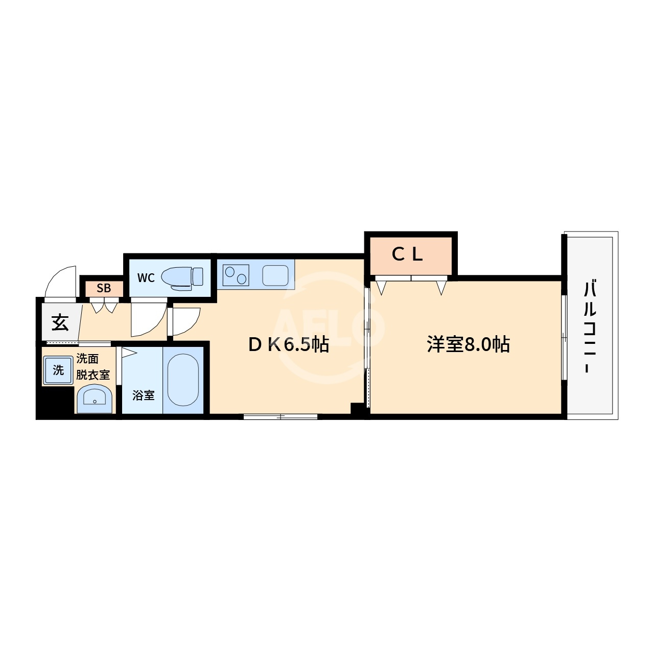 カシェット本町橋の間取り|カシェット本町橋　間取り