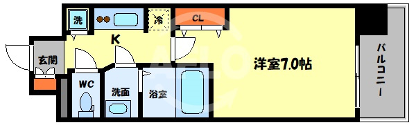アドバンス大阪城グラシアの間取り|アドバンス大阪城グラシア　間取り