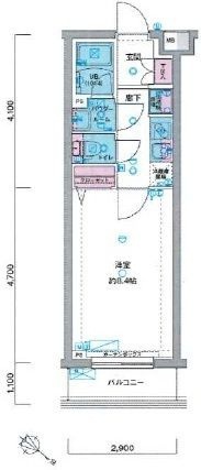八王子市千人町２丁目の賃貸マンションの間取り