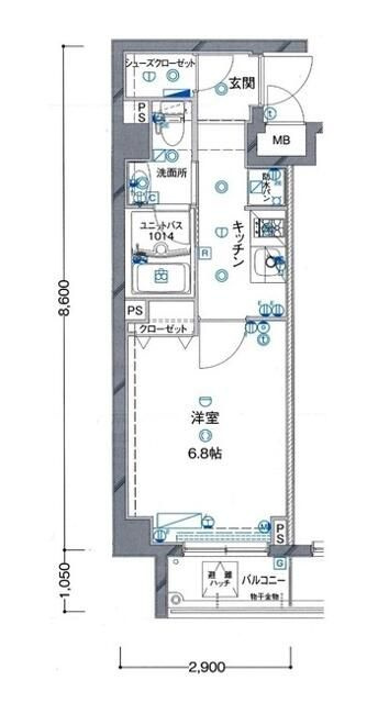 シンシティー町屋の間取り