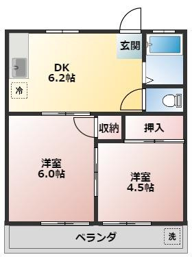 松戸市小金原５丁目のアパートの間取り