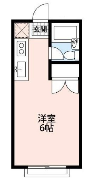 狭山市大字東三ツ木のアパートの間取り