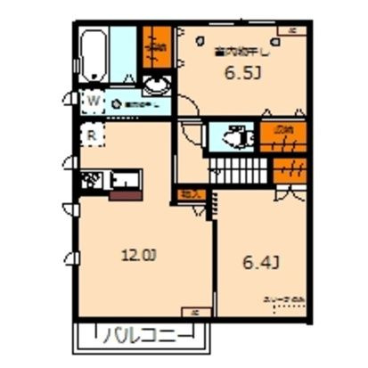 バンデハイムＡ・Ｂの間取り|間取りです。