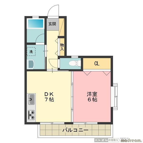 プランタンⅢA棟の間取り