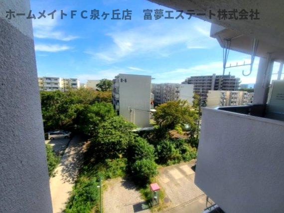 ビレッジハウス泉北栂タワー1号棟の展望