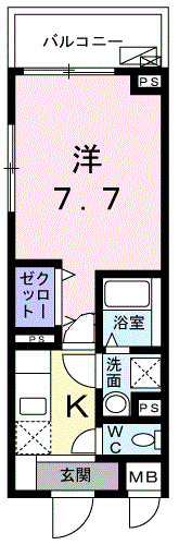 ウエスト  シックスの間取り