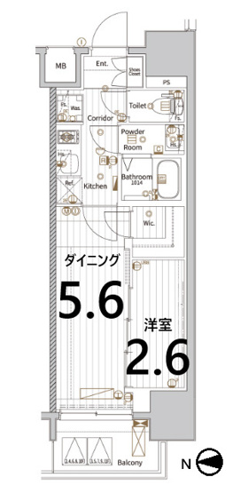 【間取り】 | エステムコート名古屋新栄Ⅵアートテラス
