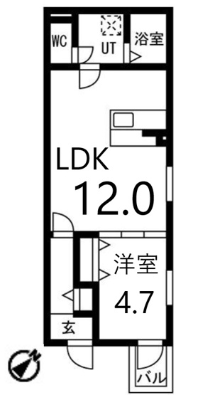 【間取り】 | クラージュ中村日赤