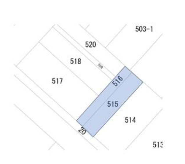 福井市馬垣町　売地の土地図