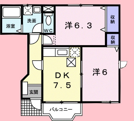 メゾン・ラフォーレCの間取り
