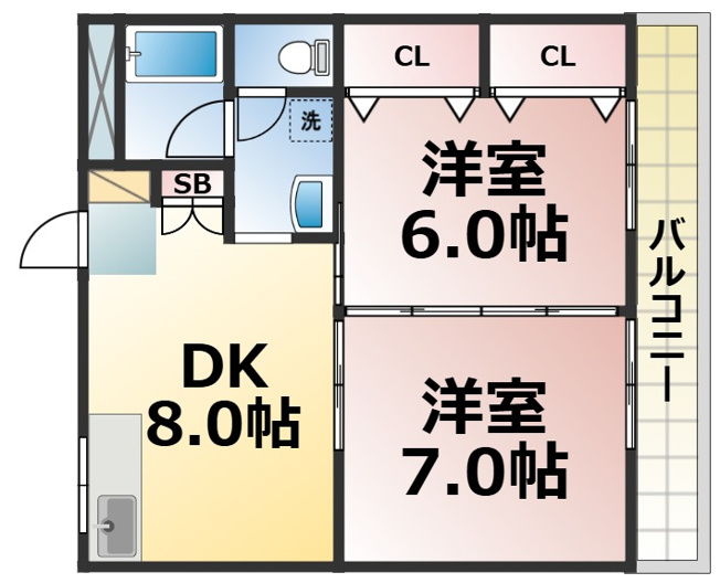 【間取り】 | 中野ハイツ緑橋　仲介手数料無料