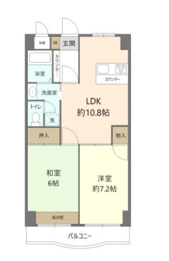 ハイブリッジソシアの間取り