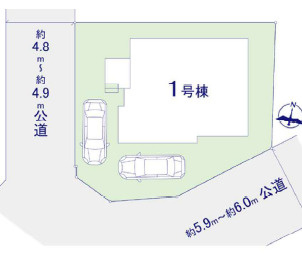 福岡市東区雁の巣１丁目の新築一戸建の区画図
