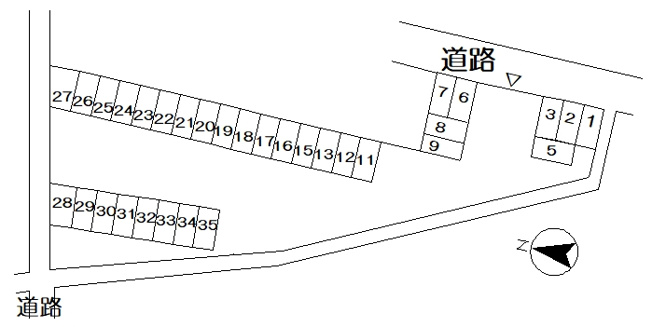 【間取り】 | 山田川杉浦モータープール | 区画図
