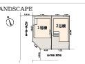 茅ヶ崎市室田２丁目　新築戸建　全２棟の区画図|対象2号棟
