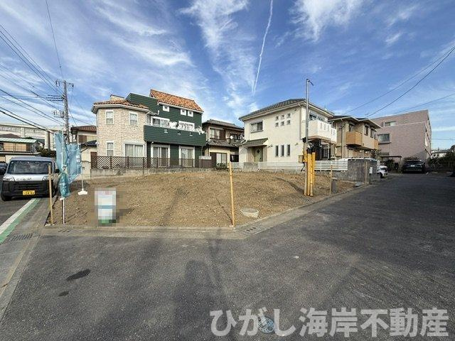 茅ヶ崎市室田２丁目　新築戸建　全２棟の外観|10月16日撮影　建築中　現地外観