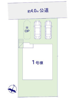 福岡市東区雁の巣２丁目の新築一戸建の区画図