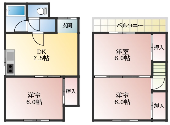 【間取り】 | 高鷲5丁目戸建