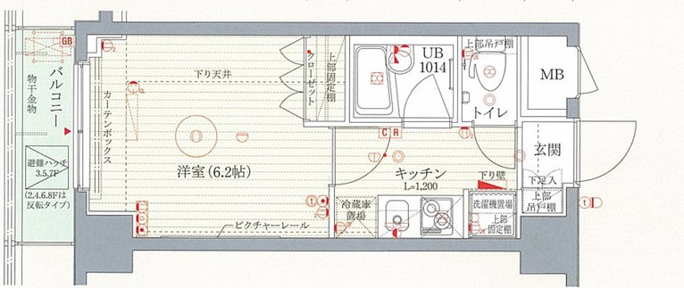 キャッスルステージ東池袋の間取り